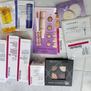 Big box of cruelty free samples, many Strivectin delux size, high end brands